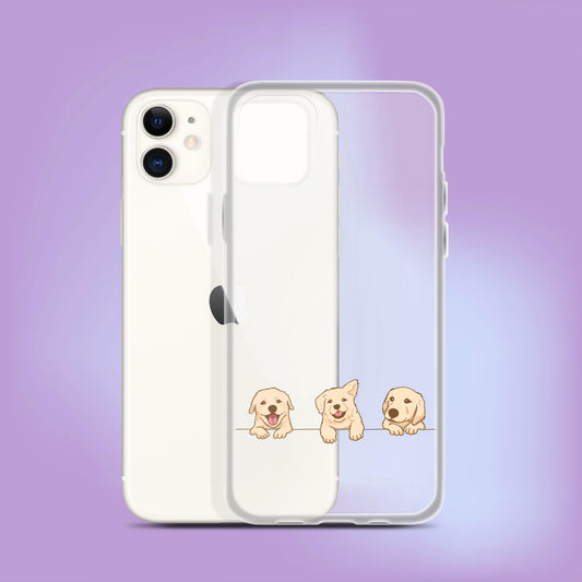 "Puppy Peekaboo" Dog Phone Case - iPhone