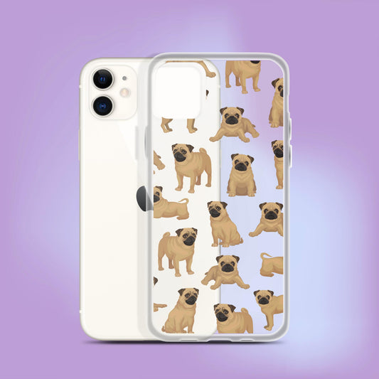 "Pretty Pug Party" Dog Phone Case - iPhone