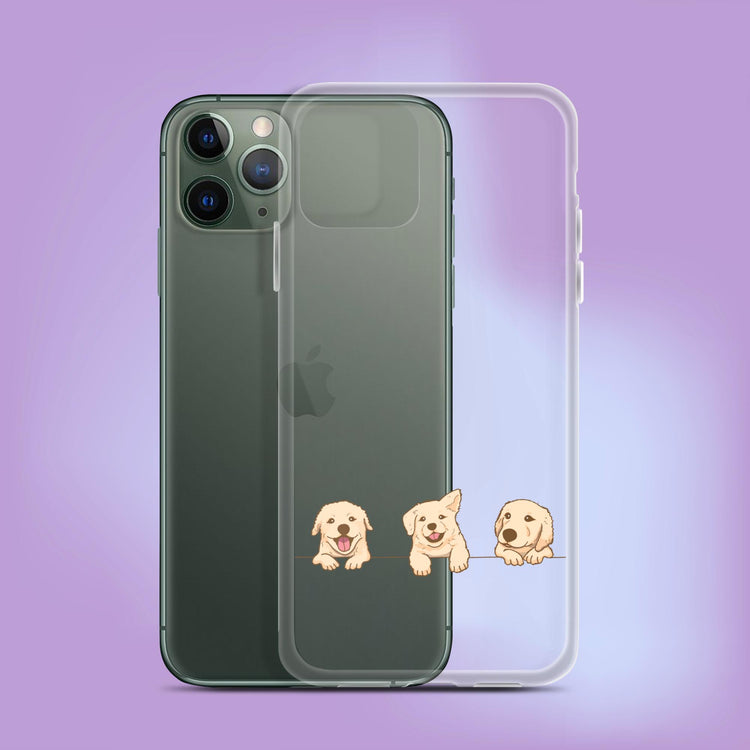 "Puppy Peekaboo" Dog Phone Case - iPhone