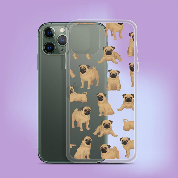 "Pretty Pug Party" Dog Phone Case - iPhone