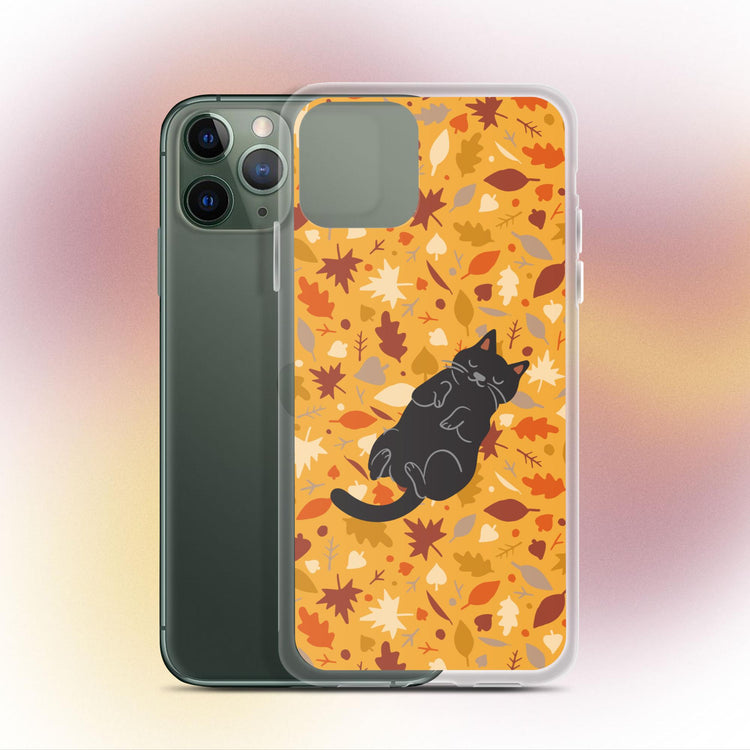 "Leafy Dreams" Cat Phone Case - iPhone