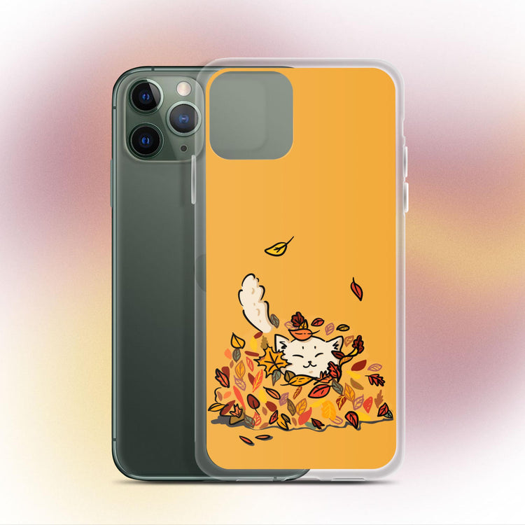 "Fall Fling" Cat Phone Case - iPhone