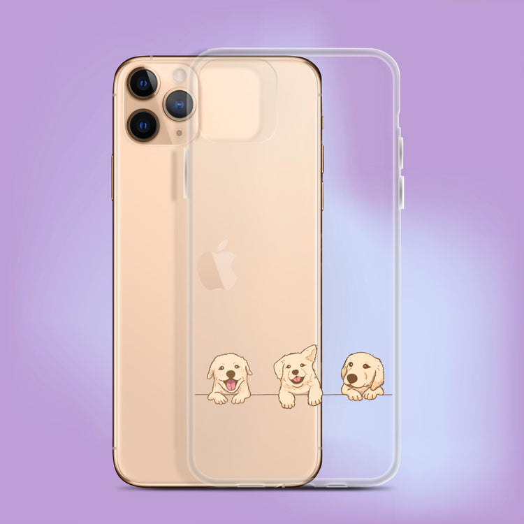 "Puppy Peekaboo" Dog Phone Case - iPhone