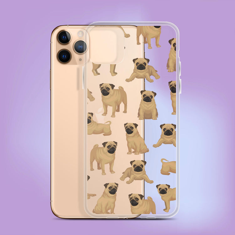 "Pretty Pug Party" Dog Phone Case - iPhone