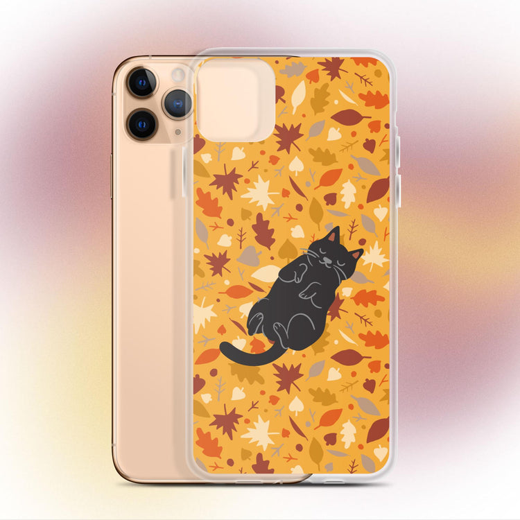 "Leafy Dreams" Cat Phone Case - iPhone