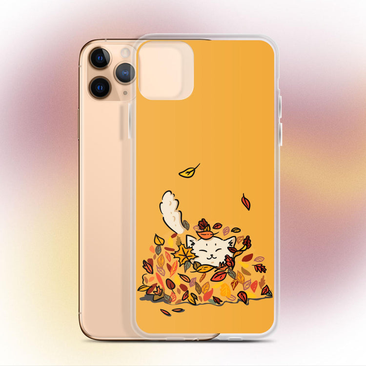 "Fall Fling" Cat Phone Case - iPhone