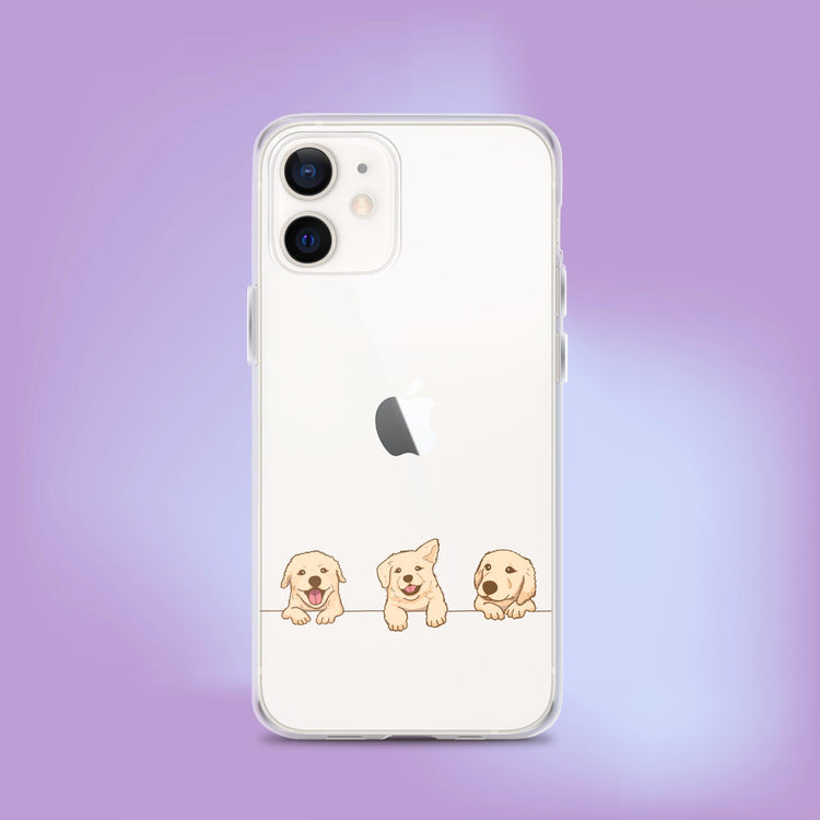 "Puppy Peekaboo" Dog Phone Case - iPhone