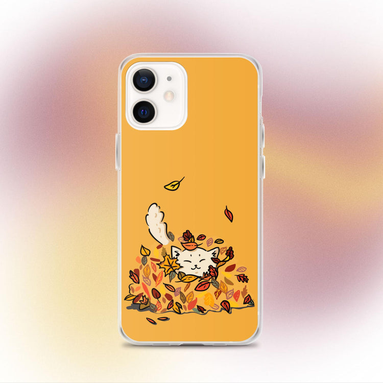 "Fall Fling" Cat Phone Case - iPhone