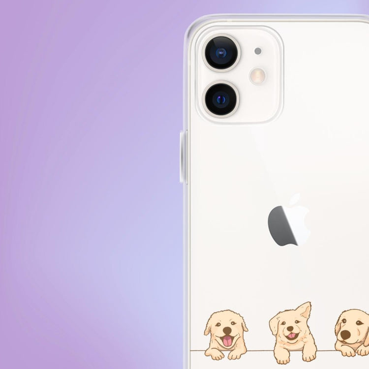 "Puppy Peekaboo" Dog Phone Case - iPhone