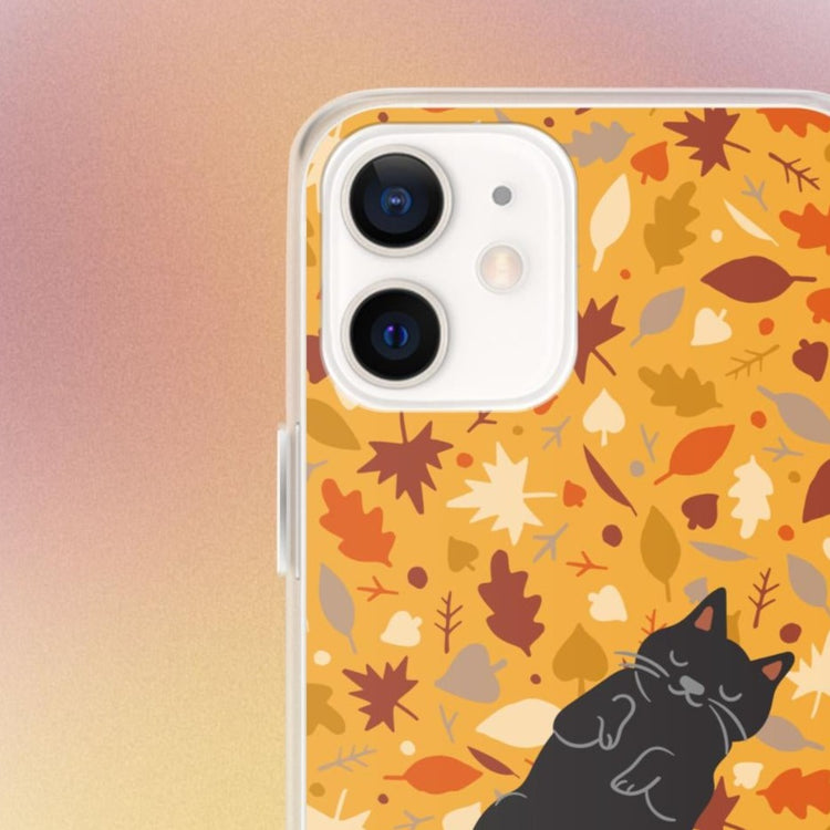 "Leafy Dreams" Cat Phone Case - iPhone