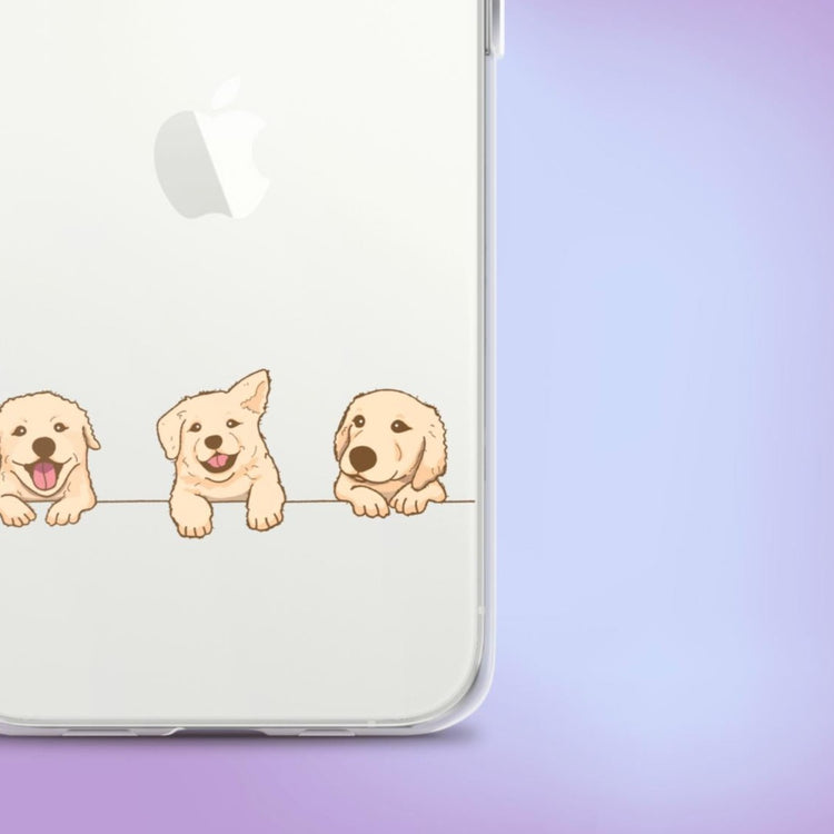 "Puppy Peekaboo" Dog Phone Case - iPhone
