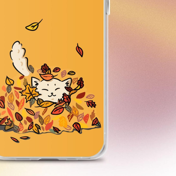 "Fall Fling" Cat Phone Case - iPhone