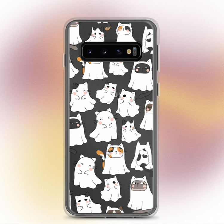 "Ghostly Purrs” Cat Phone Case - Samsung