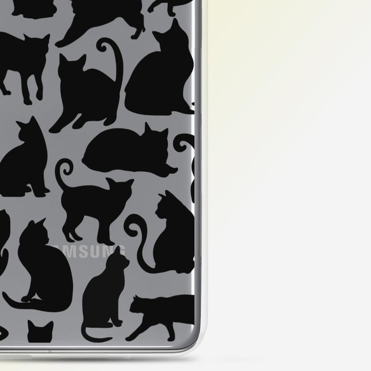 "Midnight Purrs" Cat Phone Case - Samsung