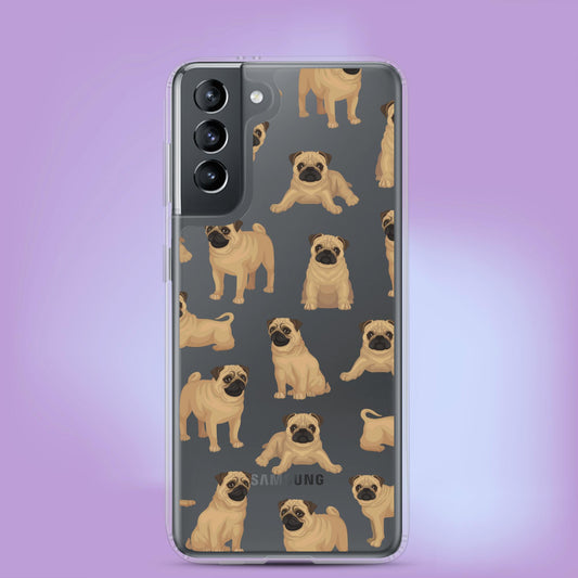 "Pretty Pug Party" Dog Phone Case - Samsung