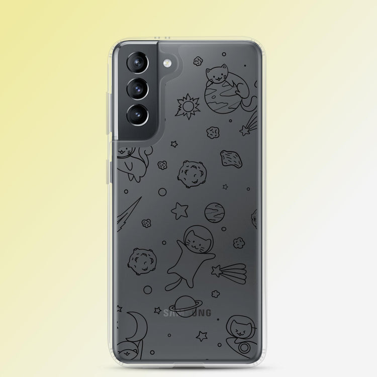 "Galactic Cat-stronauts" Cat Phone Case - Samsung