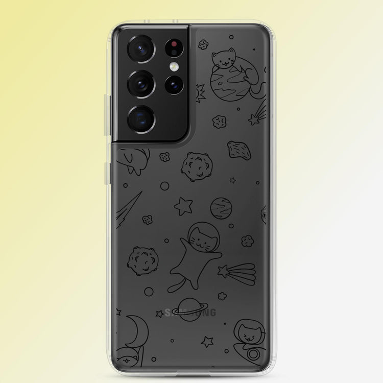 "Galactic Cat-stronauts" Cat Phone Case - Samsung