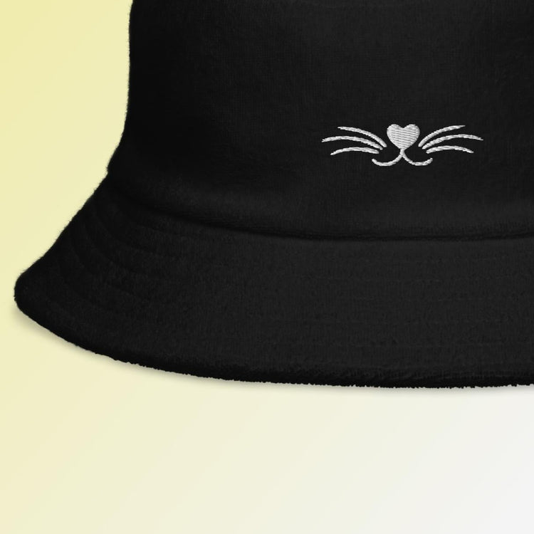 Cat Whisker Embroidered Bucket Hat