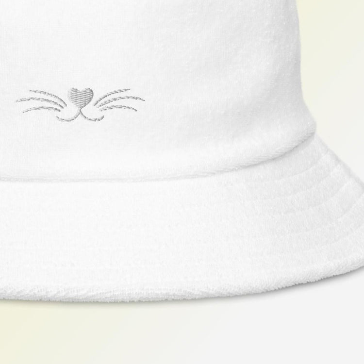 Cat Whisker Embroidered Bucket Hat