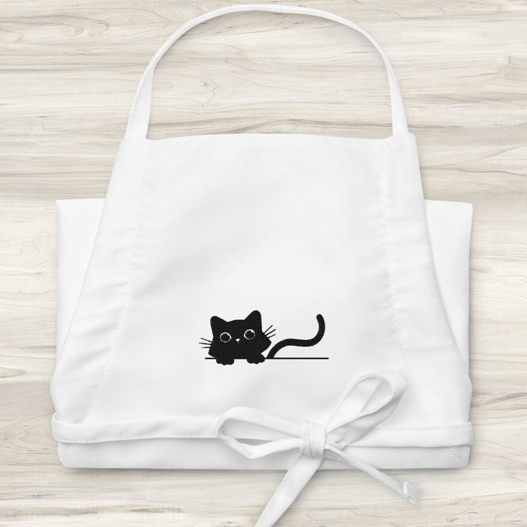Peek-a-Boo Embroidered Chef Apron