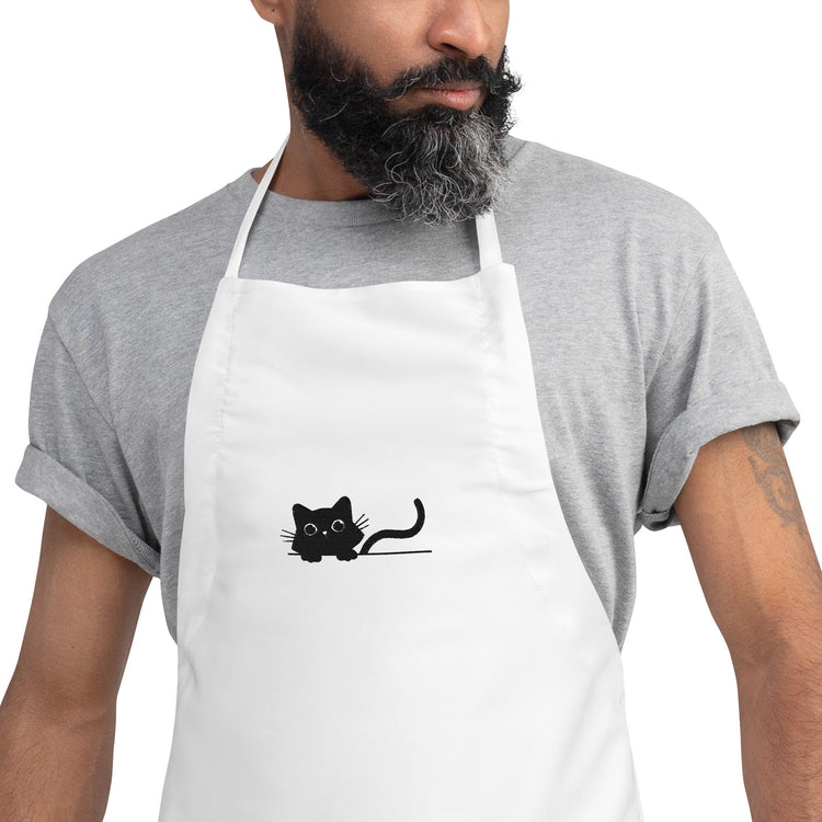 Peek-a-Boo Embroidered Chef Apron