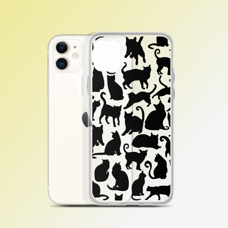 "Midnight Purrs" Cat Phone Case - iPhone