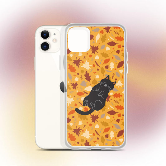 "Leafy Dreams" Cat Phone Case - iPhone