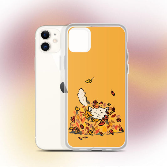 "Fall Fling" Cat Phone Case - iPhone