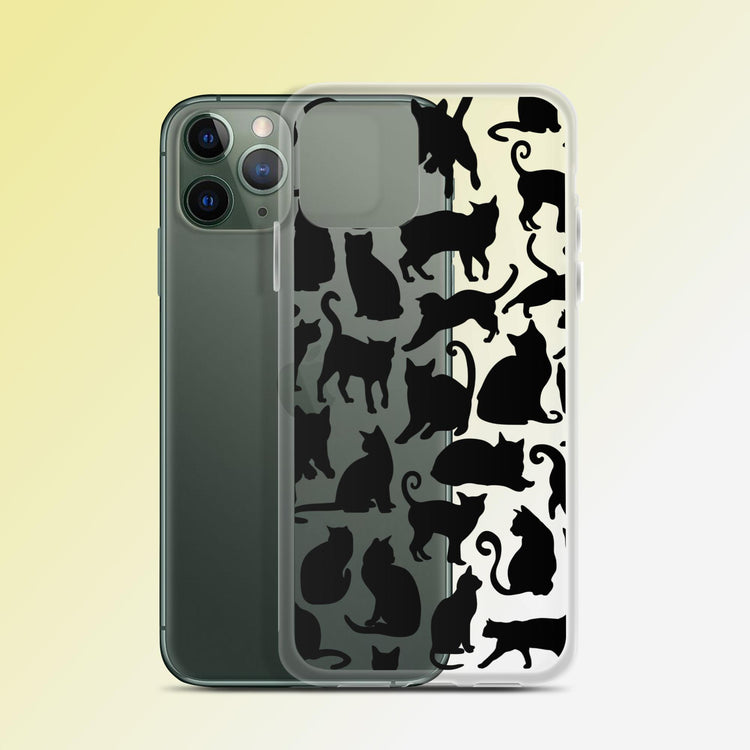 "Midnight Purrs" Cat Phone Case - iPhone