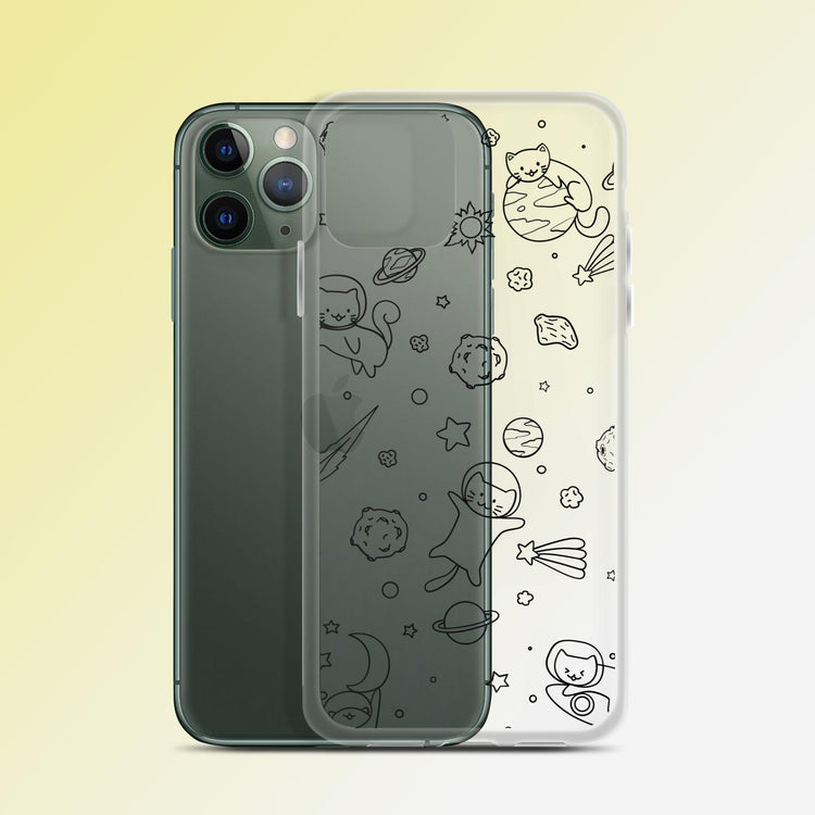 "Galactic Cat-stronauts" Cat Phone Case - iPhone