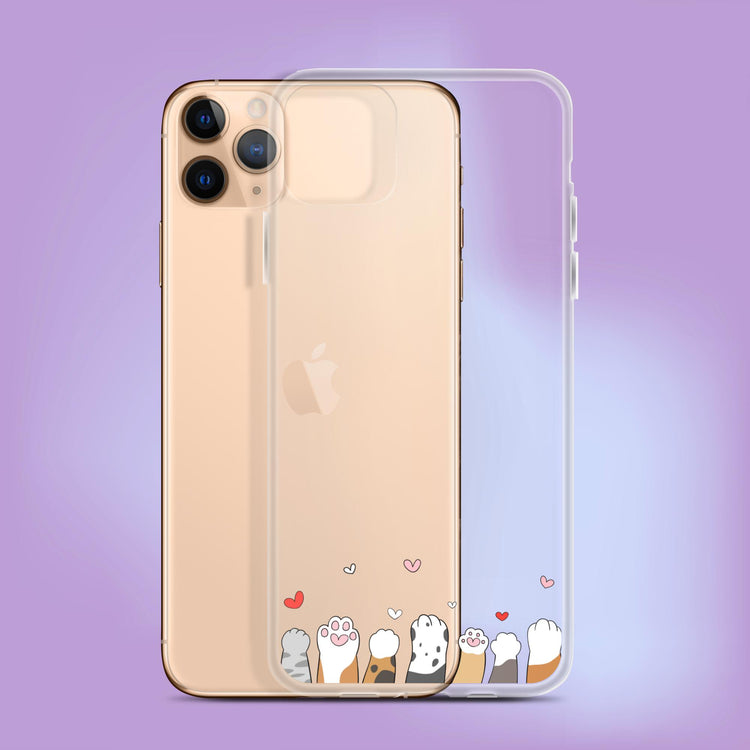 "Purrfect Paws" Cat Phone Case - iPhone