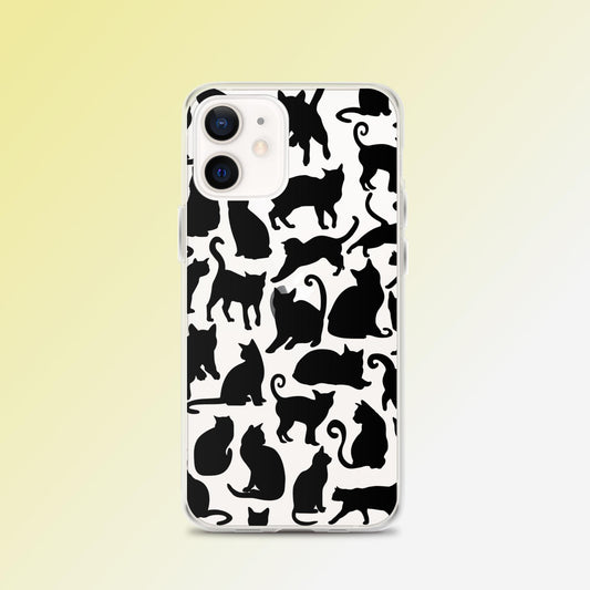 "Midnight Purrs" Cat Phone Case - iPhone