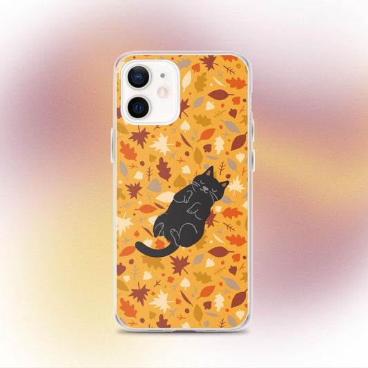 "Leafy Dreams" Cat Phone Case - iPhone