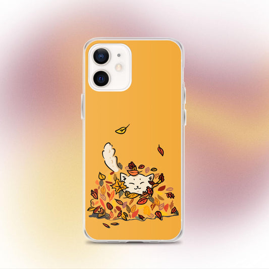 "Fall Fling" Cat Phone Case - iPhone