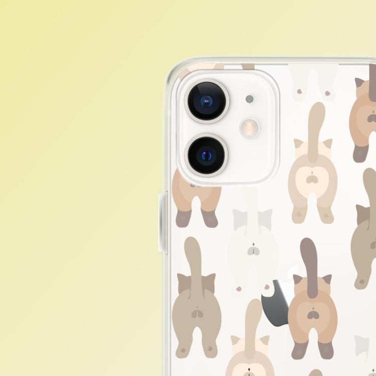 "Purrfectly Cheeky" Cat Phone Case - iPhone