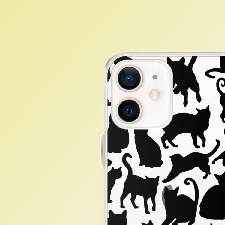 "Midnight Purrs" Cat Phone Case - iPhone