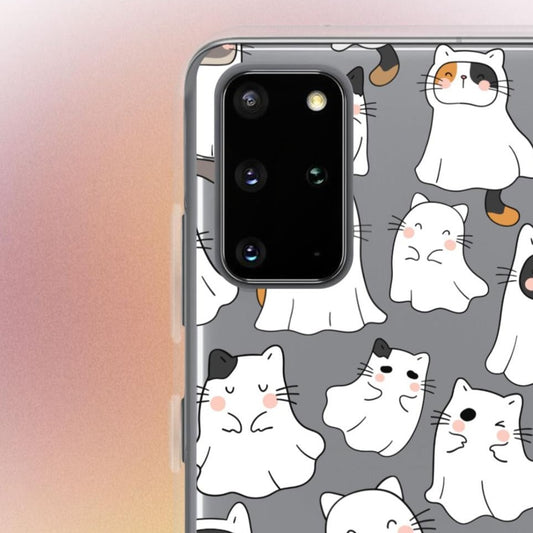 "Ghostly Purrs” Cat Phone Case - Samsung