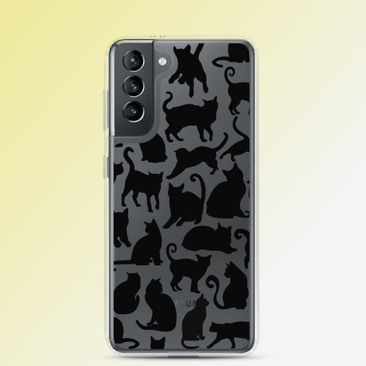 "Midnight Purrs" Cat Phone Case - Samsung