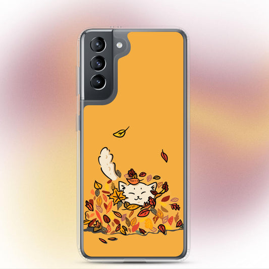 "Fall Fling" Cat Phone Case - Samsung
