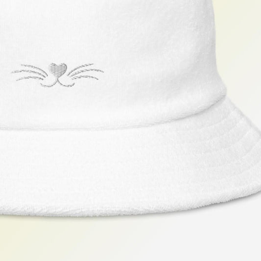 Cat Whisker Embroidered Bucket Hat
