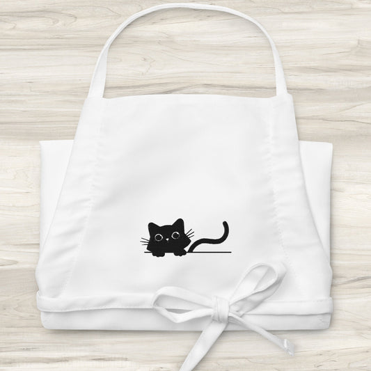 Peek-a-Boo Embroidered Chef Apron