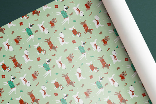 Pawfectly Wrapped: Dog-Inspired Green Holiday Paper